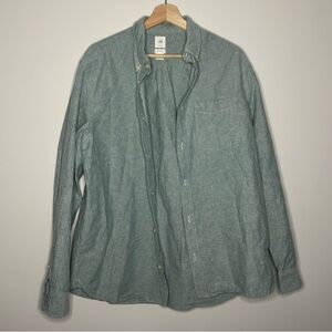 H&M Green Regular Fit Button Up Men’s Shirt